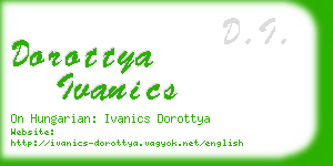 dorottya ivanics business card